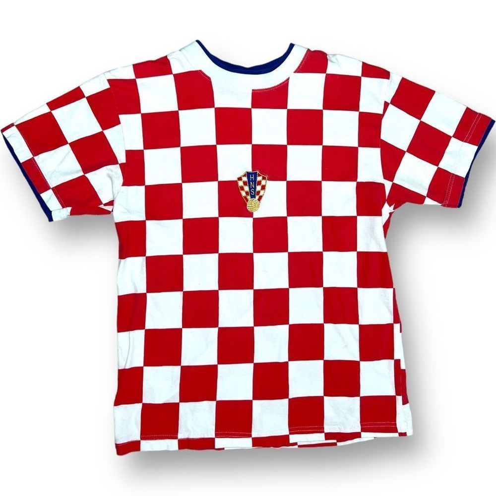 Valentino Red and White Checkered Tee